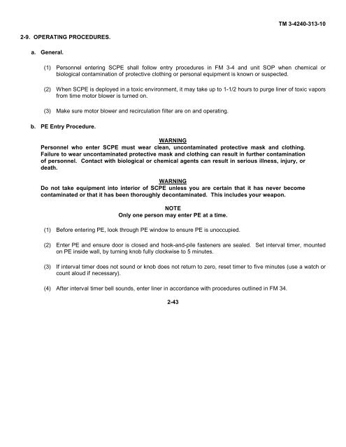 TM 3-4240-313-10 OPERATOR'S MANUAL SIMPLIFIED ...