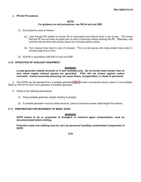 TM 3-4240-313-10 OPERATOR'S MANUAL SIMPLIFIED ...