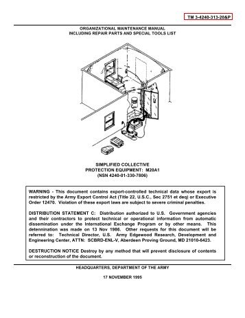 TM 3-4240-313-20&P SIMPLIFIED COLLECTIVE PROTECTION ...