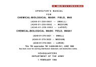 TM 3-4240-339-10 CHEMICAL-BIOLOGICAL MASK: FIELD, M40 ...