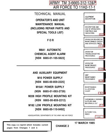 ARMY TM 3-6665-312-12&P AIR FORCE TO 11H2-17-1