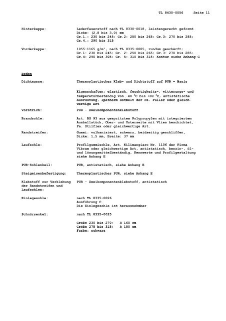 TL 8430-0056 - Bundesamt fÃ¼r Wehrtechnik und Beschaffung