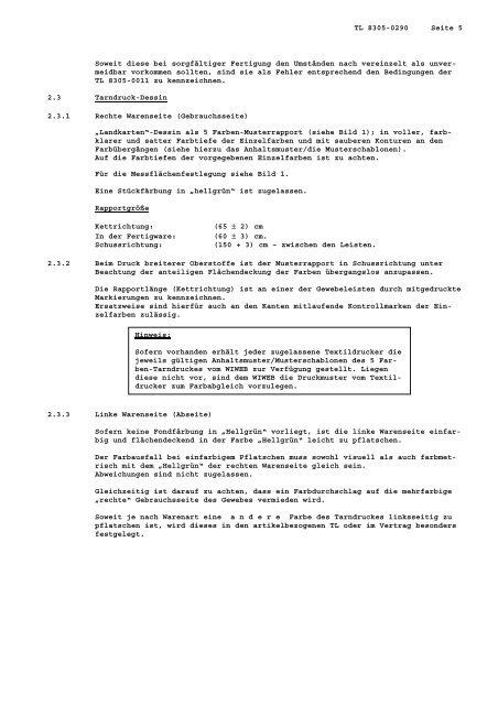 TL 8305-0290 - Bundesamt fÃ¼r Wehrtechnik und Beschaffung