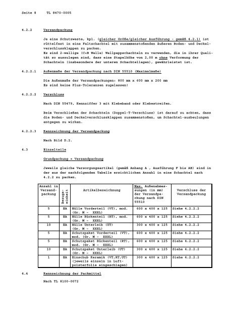 TL 8470-0005 - Bundesamt fÃ¼r Wehrtechnik und Beschaffung