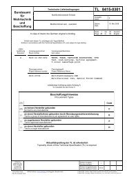 TL 8415-0301 - Bundesamt fÃ¼r Wehrtechnik und Beschaffung