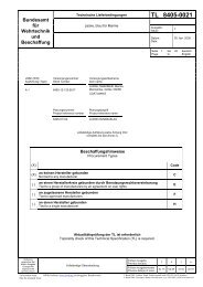 TL 8405-0021 - Bundesamt für Wehrtechnik und Beschaffung