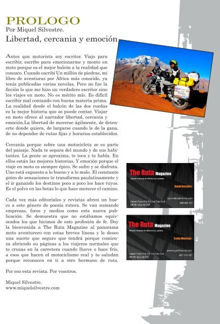 The Ruta Magazine Septiembre 2014