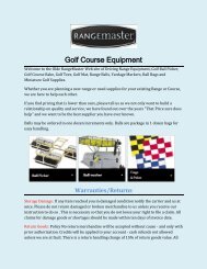 Golf Course Equipment