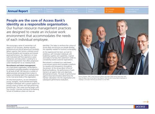 2010 Access Bank Annual Report and Accounts