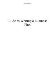 Guide to W riting a Business Plan - Access Bank