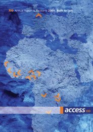 Annual Report & Accounts 2009: Built to last - Access Bank