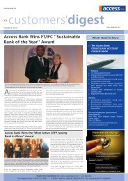 Customer digest JULY-AUGUST, 2011 ENGLISH.cdr - Access Bank