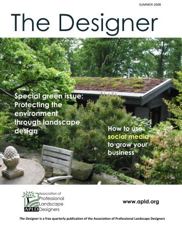 Special green issue - Association of Professional Landscape ...