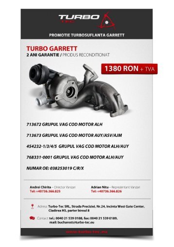 Promovara turbine Garrett