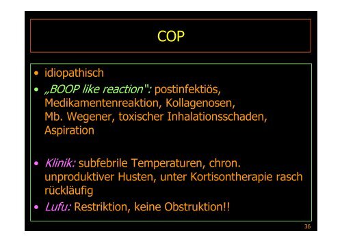 Interstitielle Pneumonie - Diagnostikum Graz