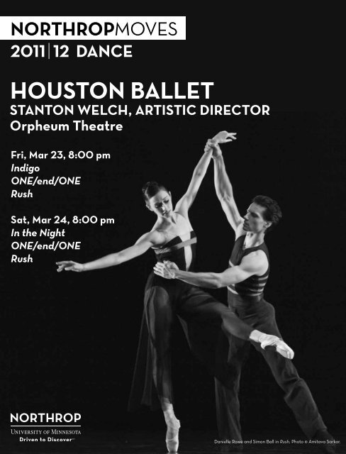Houston Ballet Program - Northrop - University of Minnesota