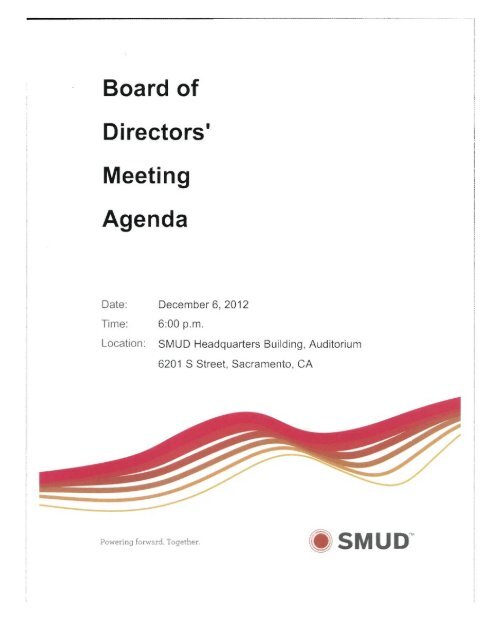 Information packet Sacramento Municipal Utility District
