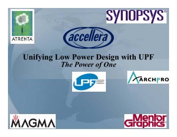 Unifying Low Power Design with UPF - Synopsys