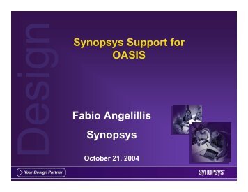 What is OASIS - Synopsys