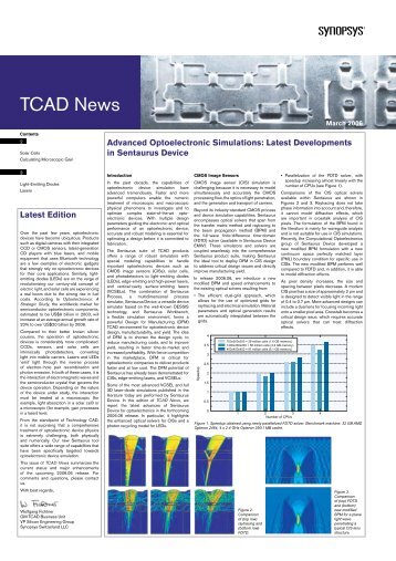 TCAD News - Synopsys.com