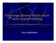 Coverage Driven Verification with SystemVerilog - Synopsys.com