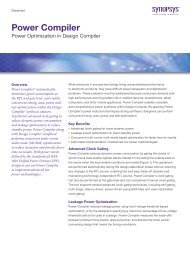 Power Compiler DS - Synopsys.com