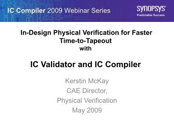 IC Validator and IC Compiler - Synopsys.com