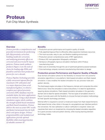 Proteus - Synopsys.com