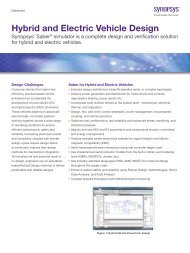 Hybrid and Electric Vehicle Design - Synopsys