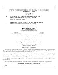 Form 10-K - Synopsys