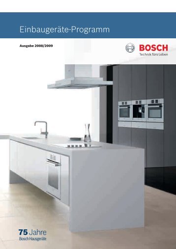 Einbaugeräte-Programm - Bosch-home.com