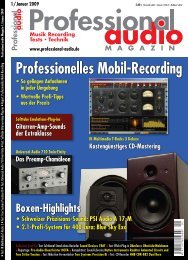 Test im Professional Audio Magazin 1/2009 - Synthax