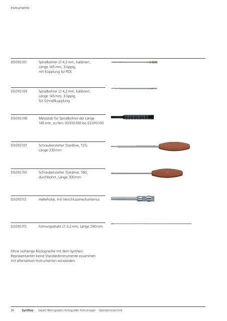 Expert R/AFN. Retrograder / Antegrader Femurnagel. - Synthes