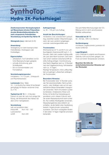 Technische Information - Synthesa