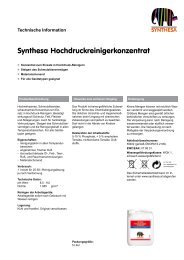 Technische Information - Synthesa