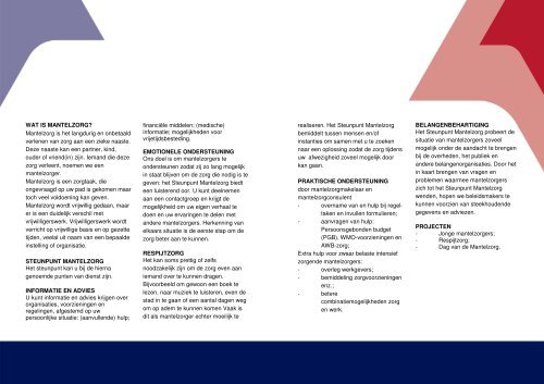 ONDERSTEUNING MANTELZORG HORST - Synthese