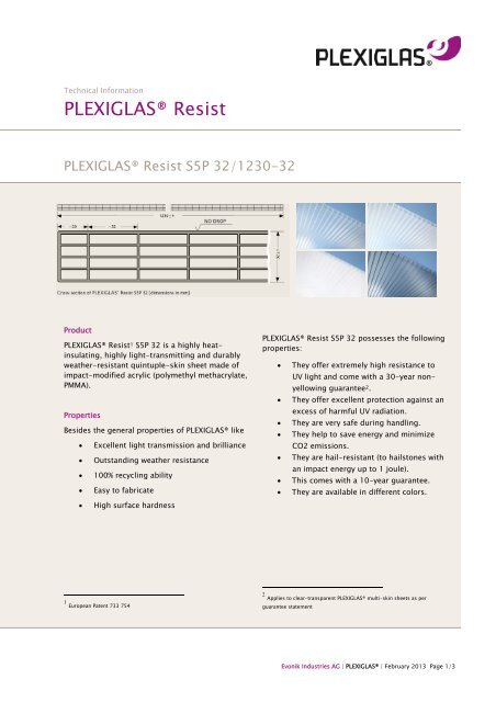 PDF (102.72 KB) - Plexiglas