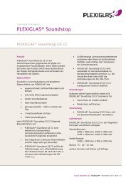 PLEXIGLASÂ® Soundstop