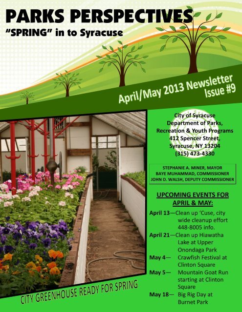 April-May 2013 Issue #9 - City of Syracuse