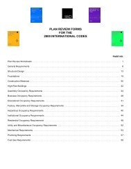 PLAN REVIEW FORMS FOR THE 2000 INTERNATIONAL CODES