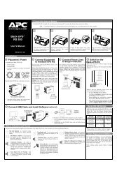 Back-UPSâ¢ RS 500 - APC Media