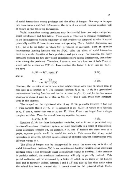 A comparative study of models for predation and parasitism