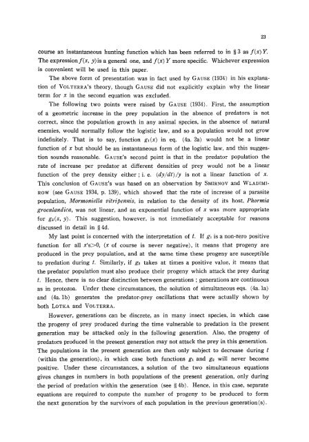 A comparative study of models for predation and parasitism