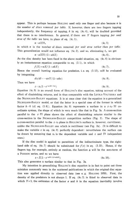 A comparative study of models for predation and parasitism