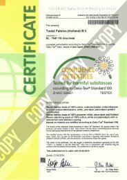 Oeko-Tex Certificat