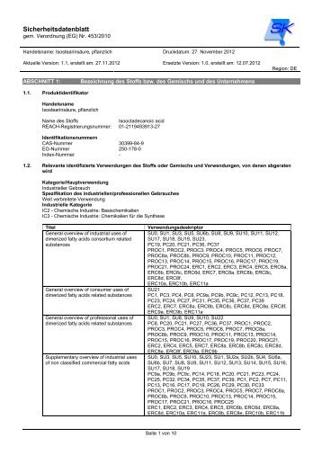 Sicherheitsdatenblatt - SysKem Chemiehandel GmbH