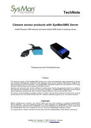 Interface with Cleware USB Temperature/Humidity ... - SysMan AS