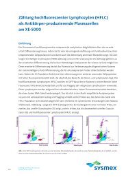 Zählung hochfluoreszenter Lymphozyten (HFLC) - Sysmex ...