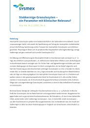 Stabkernige Granulozyten – ein Parameter mit klinischer Relevanz?