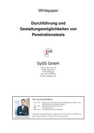 White Paper - SySS GmbH